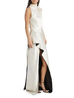 Silk Column Gown