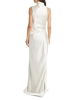 Silk Column Gown