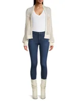 Cotton Mesh Cardigan