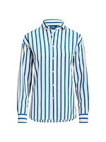 Striped Mulberry Silk Shirt