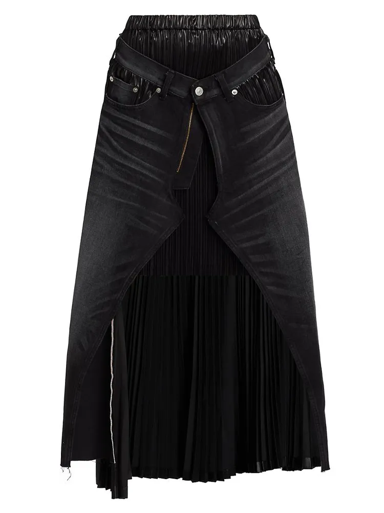 Junya Watanabe x Levi's Mixed-Media Midi-Skirt