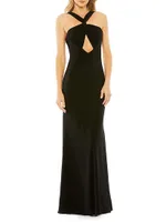 Jersey Halterneck Gown