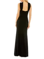 Jersey Halterneck Gown