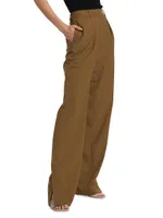 Calypso Pleated Slit Trousers