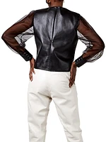 Genevieve Recycled Leather Top