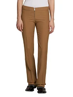 Wool Zip-Front Trousers