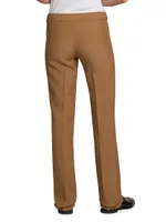 Wool Zip-Front Trousers