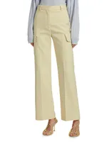 Tailored Straight Cargo Trousers
