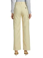 Tailored Straight Cargo Trousers