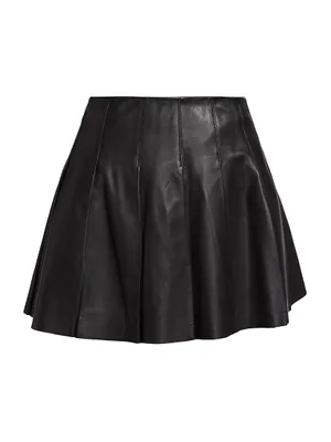 Juliana Leather Miniskirt