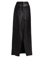 Mariette Leather Maxi Skirt