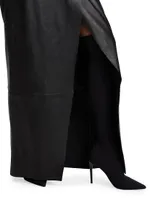 Mariette Leather Maxi Skirt