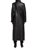 Evanna Long Leather Coat