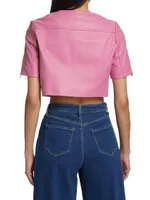 Kirsi Cropped Leather Top