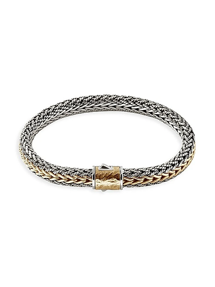 Two-Tone Reversible Chain Bracelet