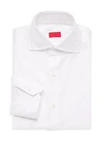 Herringbone Cotton Dress Shirt