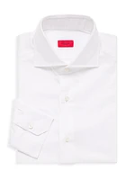 Textured Cotton Dress Shirt