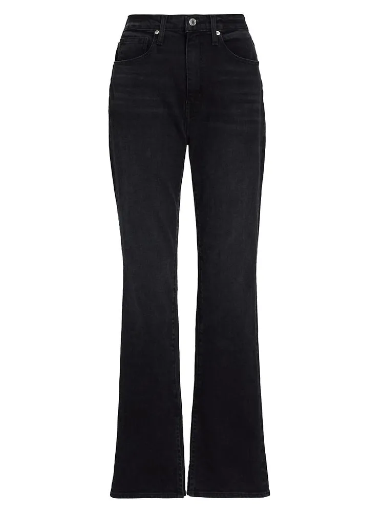 Frankie Split-Hem Straight-Leg Jeans