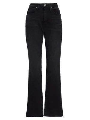 Frankie Split-Hem Straight-Leg Jeans