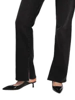 Frankie Split-Hem Straight-Leg Jeans