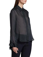 Boyfriend Hammered Silk Blouse