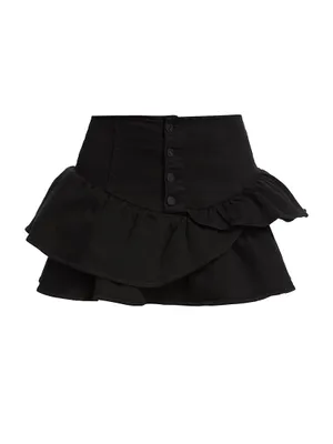 The Pixie Minx Ruffled Miniskirt