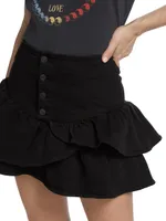 The Pixie Minx Ruffled Miniskirt