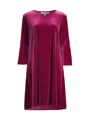 Stretch Velvet Bella Shift Dress