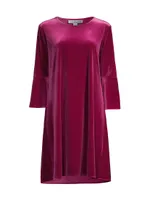 Stretch Velvet Bella Shift Dress