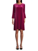 Stretch Velvet Bella Shift Dress