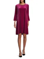 Stretch Velvet Bella Shift Dress