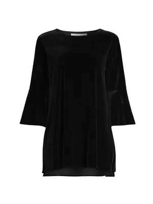 Stretch Velvet Bella Tunic