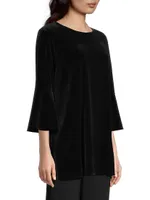 Stretch Velvet Bella Tunic