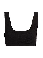 Scrunchie Bra Crop Top