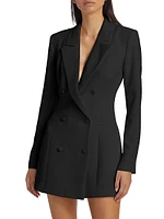 Luxe Suiting Executive Blazer Minidress