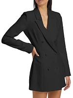 Luxe Suiting Executive Blazer Minidress