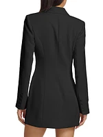 Luxe Suiting Executive Blazer Minidress