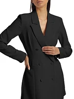 Luxe Suiting Executive Blazer Minidress