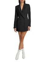 Luxe Suiting Executive Blazer Minidress