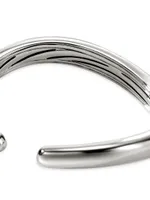 Surf Sterling Silver & 0.55 TCW Diamond Cuff