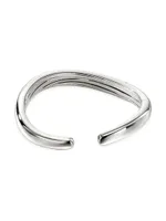 Surf Sterling Silver & 0.55 TCW Diamond Cuff