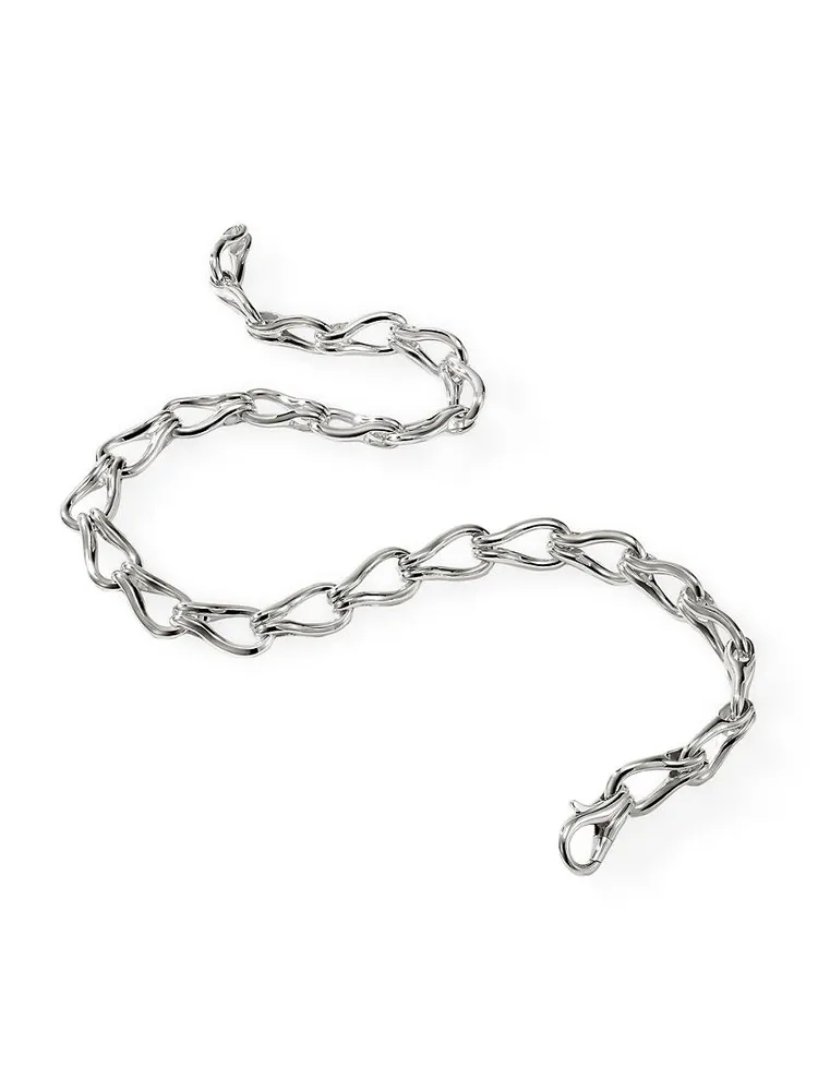 Surf Sterling Silver Chain Necklace