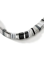 Classic Chain Sterling Silver & Mixed-Media Beaded Bracelet