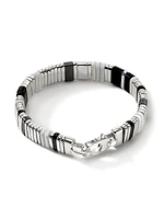 Classic Chain Sterling Silver & Mixed-Media Beaded Bracelet