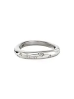 Surf Sterling Silver & 0.11 TCW Diamonds Ring