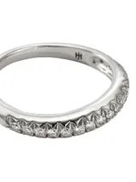 Surf Sterling Silver & Diamond Band Ring