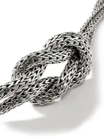 Classic Chain Love Knot Sterling Silver Necklace