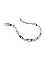 Classic Chain Sterling Silver & Mixed-Media Beaded Choker