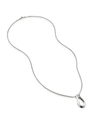 Surf Sterling Silver Etruscan Chain Pendant Necklace
