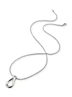 Surf Sterling Silver Etruscan Chain Pendant Necklace